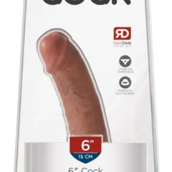 6' Realistic Brown King Cock Dildo By King Cock - Pipedream -Rimba Seksshop 05326490000 verp