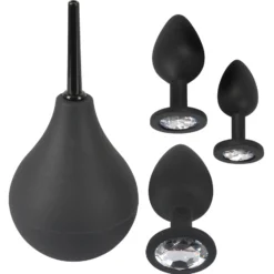 4-piece Anal Erotic Anal Kit By Black Velvets