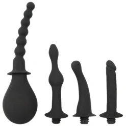 Silicone Douche With 4 Attachments By Black Velvets -Rimba Seksshop 05384000000 nor a 1