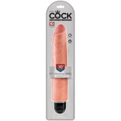 25cm Witte King Cock Vibrating Stiffy Van King Cock - Pipedream