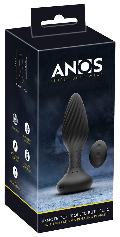 Op Afstand Bedienbare Buttplug Met Spiraalvormig Ontwerp En Stimulerende Stippen Van ANOS 10 Op Afstand Bedienbare Buttplug Met Spiraalvormig Ontwerp En Stimulerende Stippen Van ANOS - Afbeelding 8
