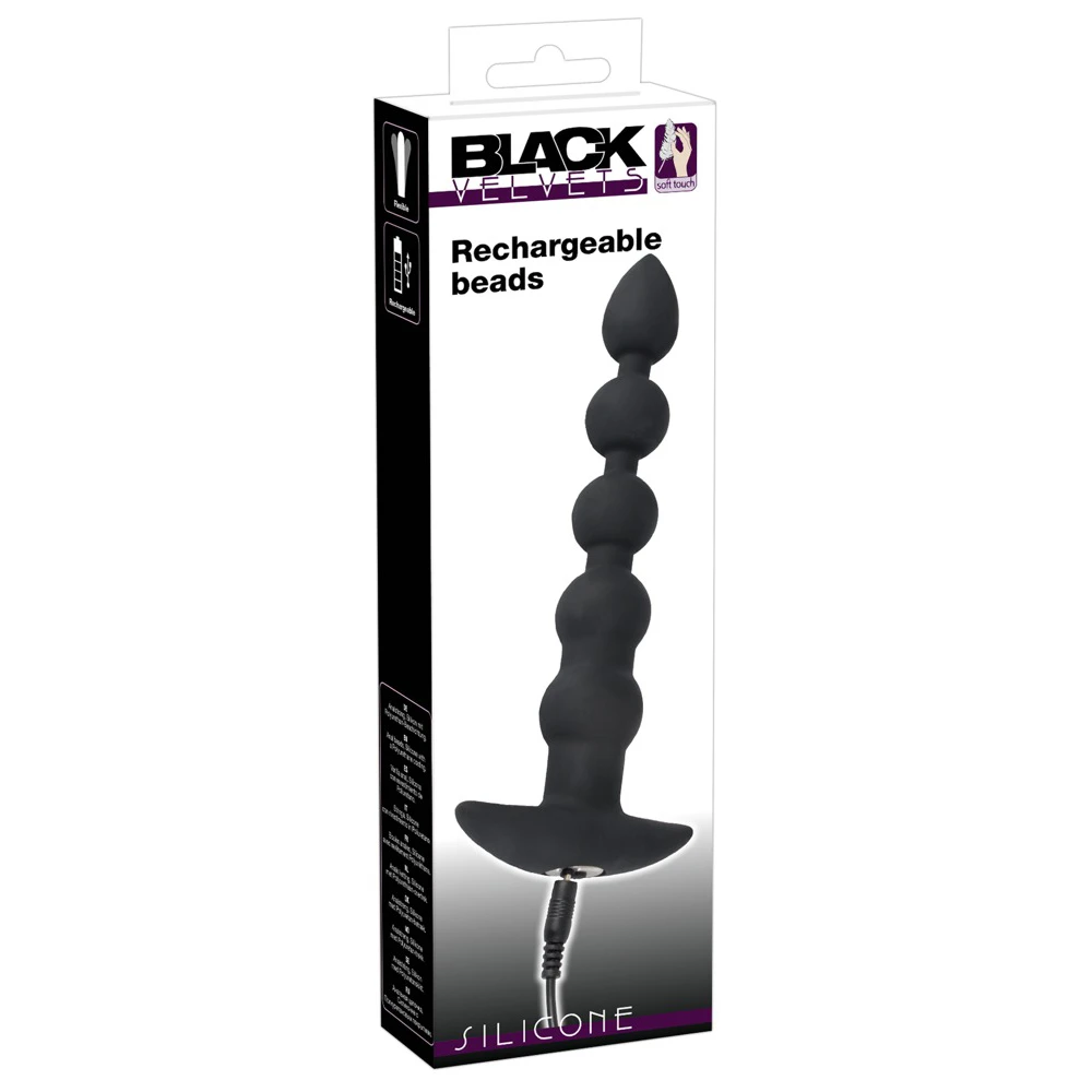 Oplaadbare Anal Beads Van Black Velvets 9 Oplaadbare Anal Beads Van Black Velvets - Afbeelding 7