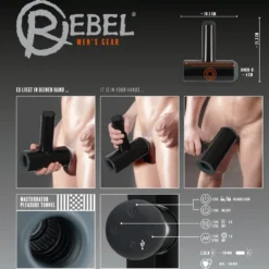 Masturbator With 2 Functions By Rebel