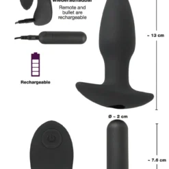 Remote Controlled Butt Plug By Black Velvets -Rimba Seksshop 05969140000 nor i