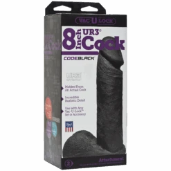 Vac-U-Lock CodeBlack - Realistic Cock - 8' Cock 5 Vac-U-Lock CodeBlack - Realistic Cock - 8' Cock -Rimba Seksshop 1016 09 BX