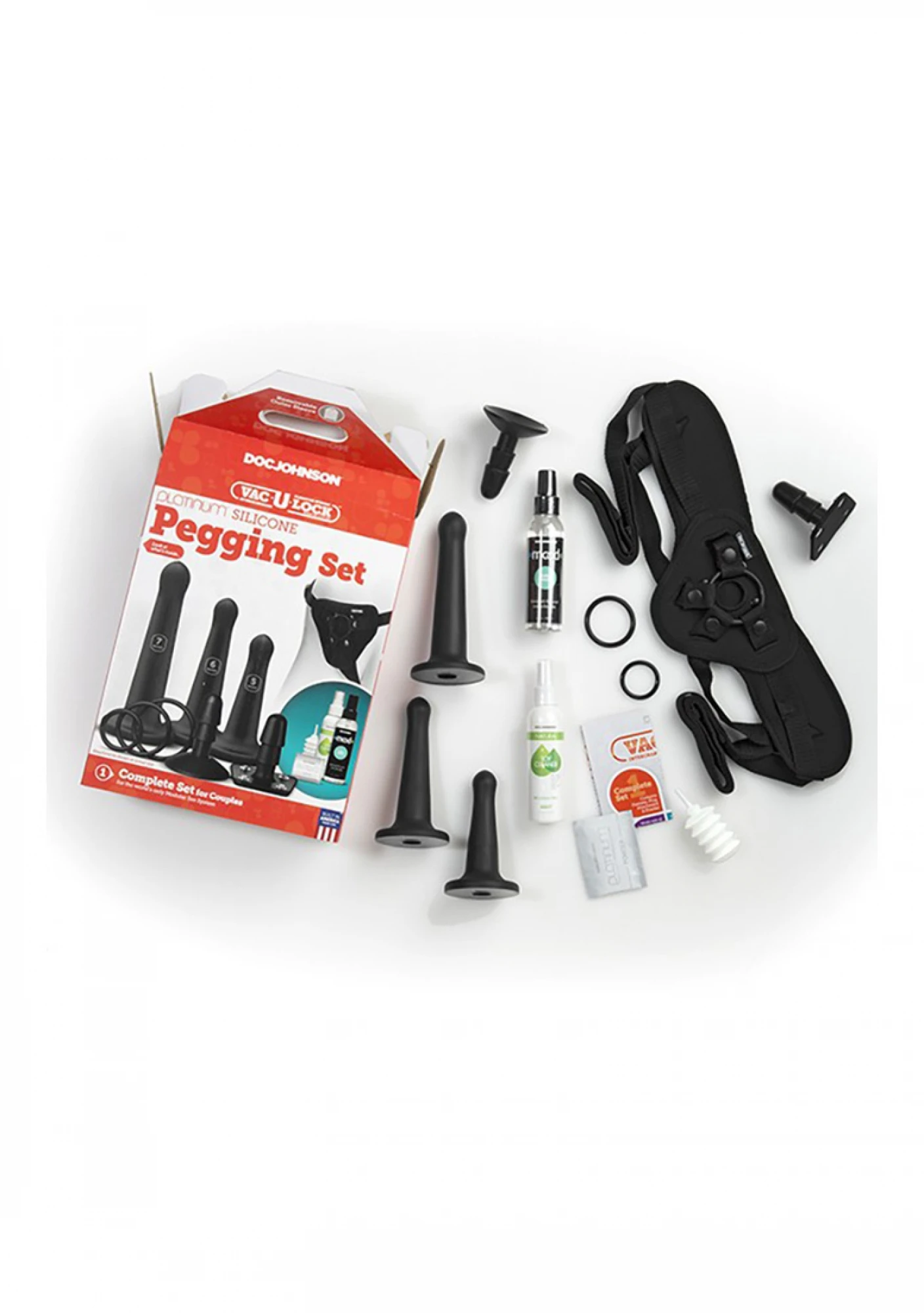 Silicone Pegging Set By Vac-U-Lock Doc Johnson 6 Silicone Pegging Set By Vac-U-Lock Doc Johnson - Afbeelding 4