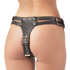 Lederen Strap-on Met 3 Dildo's Van ZADO 10 Lederen Strap-on Met 3 Dildo's Van ZADO -Rimba Seksshop 2000334 03