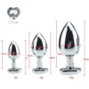 3-delige RVS Heart-Jewel Plug Set Voor Sierlijk Anaal Genot!