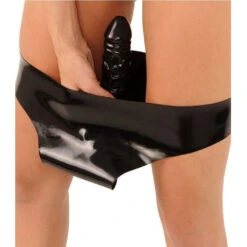 Anita Berg Latex Briefs With Dildo Inside