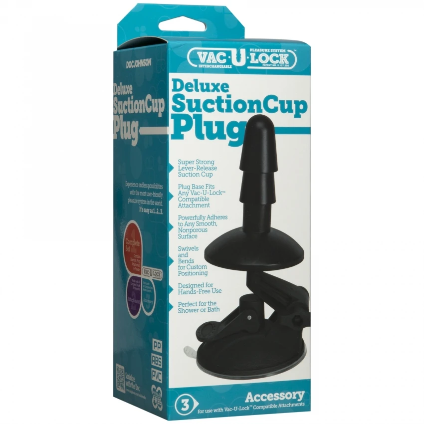 Deluxe Zuignap Plug Accessoire Van Doc Johnson 7 Deluxe Zuignap Plug Accessoire Van Doc Johnson - Afbeelding 5