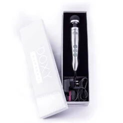 Doxy Number 3 Wand Massager Vibrator - Aluminium 9 Doxy Number 3 Wand Massager Vibrator - Aluminium -Rimba Seksshop Doxy Number 3 box