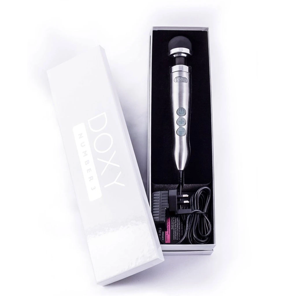 Doxy Number 3 Wand Massager Vibrator - Aluminium 6 Doxy Number 3 Wand Massager Vibrator - Aluminium - Afbeelding 4