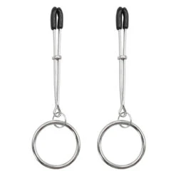 Chimera Verstelbare Tepelklemmen Met Ring -Rimba Seksshop Flying Rings Nipple Clamps 1