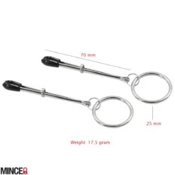 Chimera Verstelbare Tepelklemmen Met Ring -Rimba Seksshop Flying Rings Nipple Clamps sizes