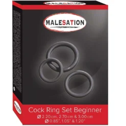 Malesation Cock Ring Set Beginner Ø 22, 27 & 30 Mm