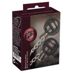 Verstelbare Tepelklemmen Met Ketting Van Fetish Collection 13 Verstelbare Tepelklemmen Met Ketting Van Fetish Collection -Rimba Seksshop Nipple screw clamps