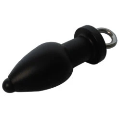Metal Hollow Flushing Anus Plug BLACK -Rimba Seksshop Plug1