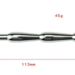 Wave Urethral Anchor Met Blauw Jewel Steentje 5 Wave Urethral Anchor Met Blauw Jewel Steentje -Rimba Seksshop RVS steel anker sound