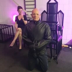 Leren Dwangbuis Met Zachte Lederen Voering