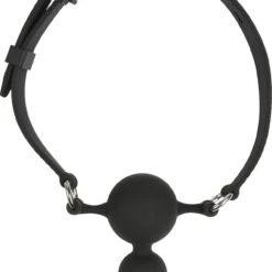Mondknevel Met 3 Anal Beads Van Rimba #9109 -Rimba Seksshop Silicone Ball Gag With Anal Beads 1