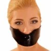 Latex Masker Met Gag By Anita Berg AB4330 -Rimba Seksshop ab4330 blk latex mask with bite gag 23346