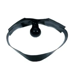 Latex Masker Met Gag By Anita Berg AB4330 -Rimba Seksshop ab4330 blk latex mask with bite gag 23349