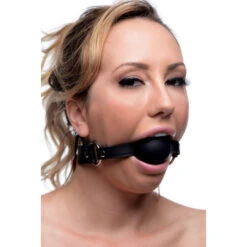 Afsluitbare XL Siliconen Ball Gag Ø 5 Cm Van Strict Leather USA