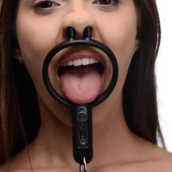 Master Series Open Mond O-Ring / Oral Sex Slave Knevel Met Tepelklemmen Af217 -Rimba Seksshop af217 female