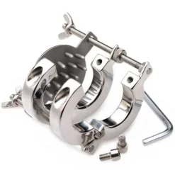 Master Series Stainless Steel Spiked CBT Double Ball Stretcher And Crusher -Rimba Seksshop af526 ball crusher 4