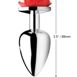 RVS Rode Roos Anale Plug Ø34 Mm 14 RVS Rode Roos Anale Plug Ø34 Mm -Rimba Seksshop af634 size buttplug roses