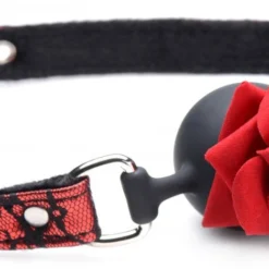 Silicone Ball Gag With Rose By Master Series -Rimba Seksshop ag574 001 1000x469 1