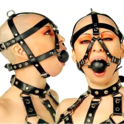 Soft Rubber Ball Gag Harness Ø 5.5cm