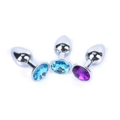 Juweel Butt Plug Crystal Ø 27mm Van MAE-Toys -Rimba Seksshop bhs106blu pur 01
