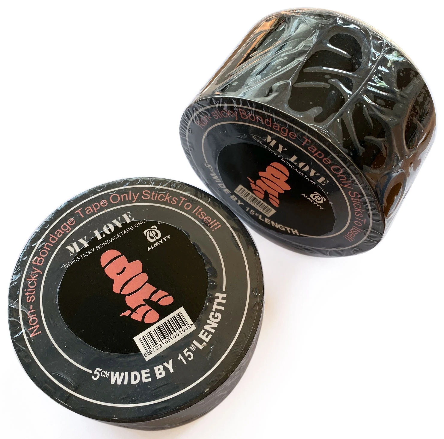15 Meter Non Sticky Black Bondage Tape 3 15 Meter Non Sticky Black Bondage Tape