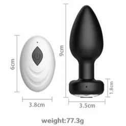 Oplaadbare Siliconen Butplug Met Afstandsbediening 17 Oplaadbare Siliconen Butplug Met Afstandsbediening -Rimba Seksshop bp 7