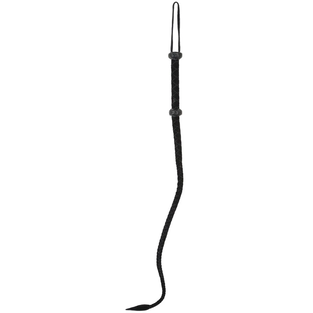 Zwart Suède Lederen Single Tail 90 Cm Lang Van ZADO 7 Zwart Suède Lederen Single Tail 90 Cm Lang Van ZADO - Afbeelding 5