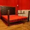 Stalen Bondage Bed Met Een Stalen Schandblok -Rimba Seksshop dgs 1sbc1 steel bondage bed 12468