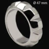 Roestvrijstalen Diamond Cockring 47 Mm -Rimba Seksshop diamond cockring 47