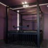 Stalen Bondage Hemelbed Met Slavenkooi -Rimba Seksshop hemel bondagebed Mince