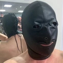 Klassiek Lederen SM Masker Van HG-Leather