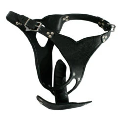 Lederen Dildo Slip Van Ledapol