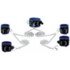 Lederen 8cm Blauw-zwart Gevoerde Hals- Pols- En Voetboeienset Van Saxos 2 Lederen 8cm Blauw-zwart Gevoerde Hals- Pols- En Voetboeienset Van Saxos -Rimba Seksshop leather bondage set saxos