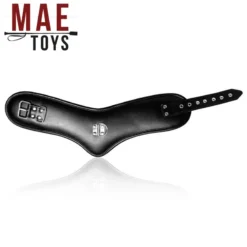 MAE-Toys Zwart Imitatie Lederen Anatomisch Gevormde Collar -Rimba Seksshop mae sm 011 mae toys black pu leather padded collar with leash 28057