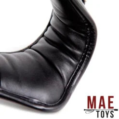 MAE-Toys Zwart Imitatie Lederen Anatomisch Gevormde Collar -Rimba Seksshop mae sm 011 mae toys black pu leather padded collar with leash 28059