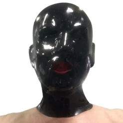 Zwaar Latex Masker Met Rode Tong-gag