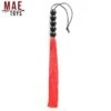 Kleine Siliconen Genitaliën Zweep - Rood Van MAE-Toys -Rimba Seksshop mae sm 123 red red silicone genitals whip 25351