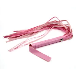 PU Leather Genital Whip - Pink By MAE-Toys