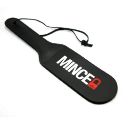 Zwart Lederen Mince Spank Me Paddle Van Saxos -Rimba Seksshop mincePaddle02 02