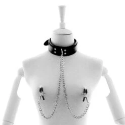 Collar With Nipple Chain By Kiotos -Rimba Seksshop opr 3010027 4