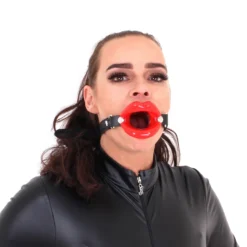 Rubber Lips Open Mond Knevel (Rood) Van Kiotos -Rimba Seksshop opr 321031 09